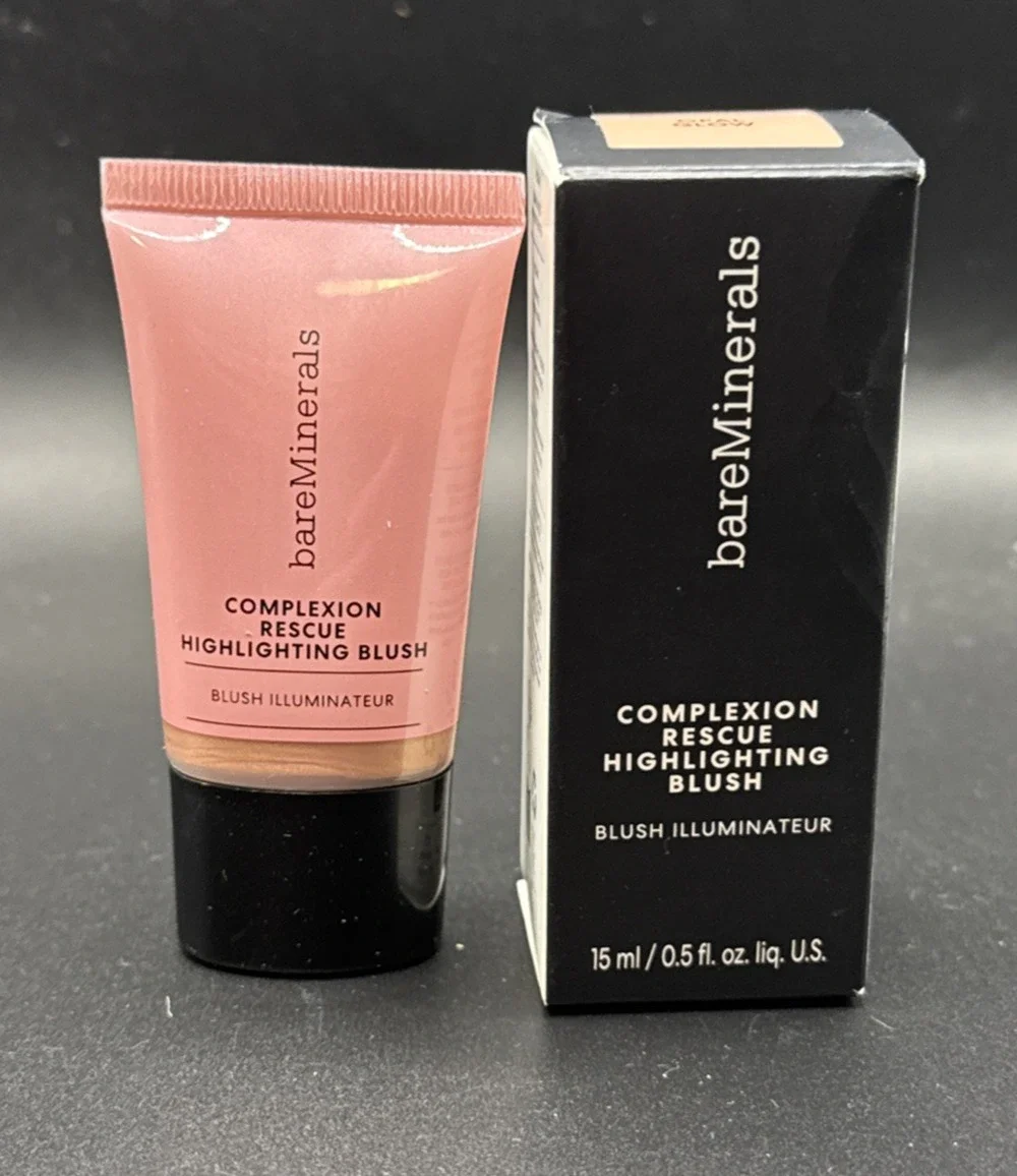 bareMinerals Complexion Rescue Highlighting Blush NIB 15ml/0.5oz Opal Glow Vegan